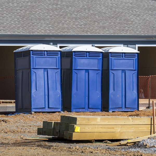 what is the maximum capacity for a single portable restroom in Oriental NC